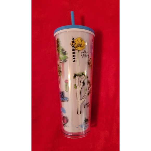 New Starbucks Cold Cup California State Venti Tumbler 24 Oz. 2022 New with Tag - Picture 4 of 6